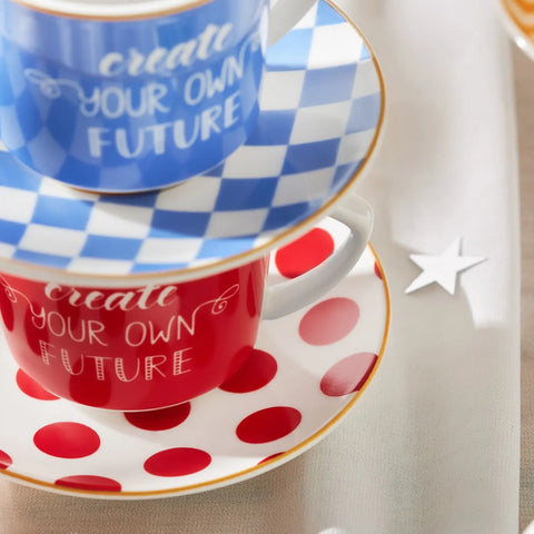 Coffret de tasses à café Karaca Chance pour 6 personnes, 80 ml