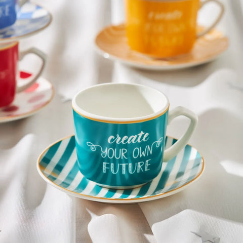 Coffret de tasses à café Karaca Chance pour 6 personnes, 80 ml