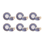 Coffret de tasses à café Karaca Bergama pour 6 personnes, 100 ml