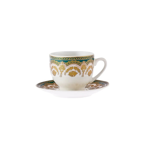 Coffret de tasses à café Karaca Zen pour 6 personnes, 90 ml, vert