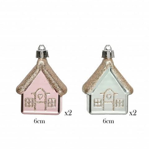 Set d'ornements de sapin Karaca Home Noël, 4 pièces 