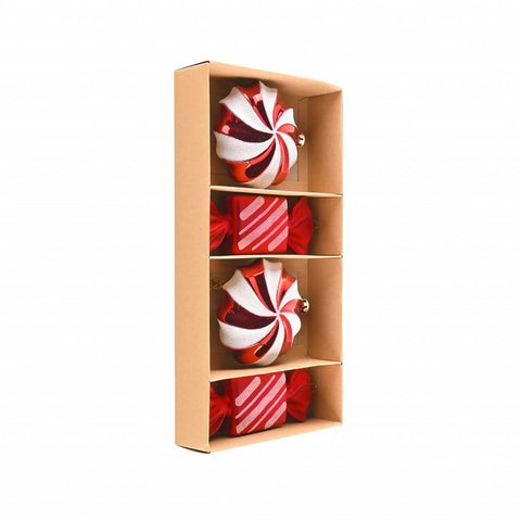 Set d'ornements de sapin Karaca Home Cany Pleasure Noël, 4 pièces 