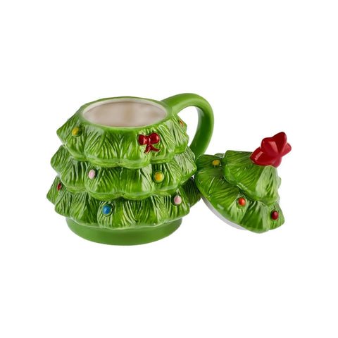 Mug Karaca Noël Pin, 450 ml, vert rouge