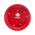 Karaca New Year Assiette en Porcelaine Gold Dinner, 27 cm, Rouge