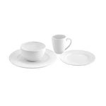 Service de table Karaca Punto pour 4 personnes, 16 pièces, New Generation Bone, blanc, embossé