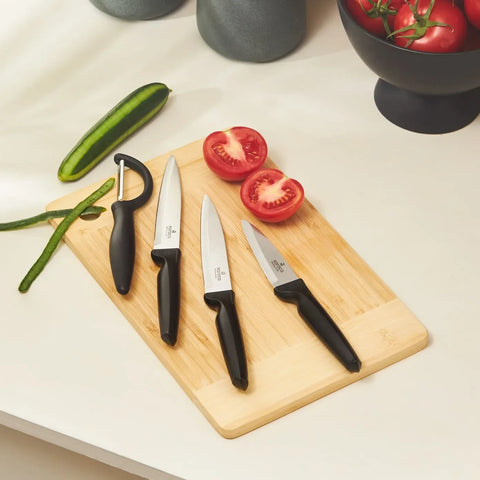 Ensemble de couteaux Dr Inox 4 pièces, noir