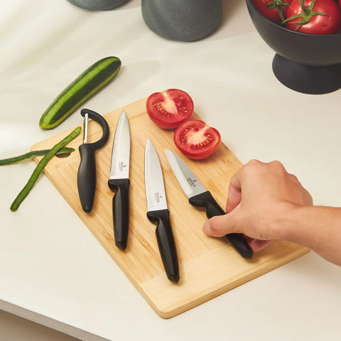 Ensemble de couteaux Dr Inox 4 pièces, noir