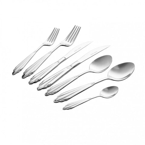Ensemble de couverts Karaca Mantilla Elegance en acier 316+ pour 12 personnes, 84 pièces 