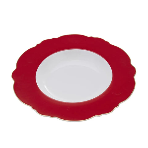 Assiette creuse Karaca Romantic, rouge