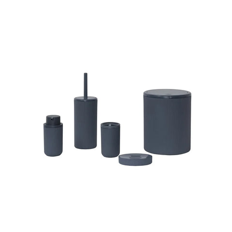Ensemble d'accessoires de salle de bains Karaca Home Marcello 5 pièces, anthracite