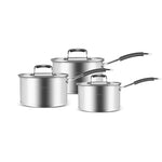 Batterie de cuisine Karaca Pekka avec la base d’induction acier inoxydable, 6 pièces, anthracite