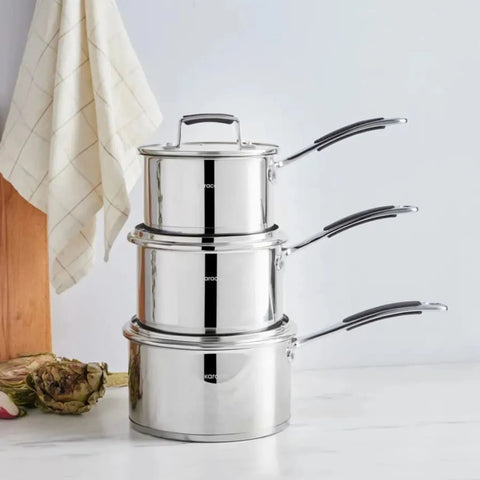 Batterie de cuisine Karaca Pekka avec la base d’induction acier inoxydable, 6 pièces, anthracite
