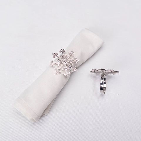 Rond de serviette Karaca Home Flocon de neige, 2 pieces
