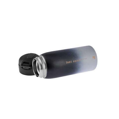 Thermos Karaca Skyfall étanche, acier, 350 ml, noir