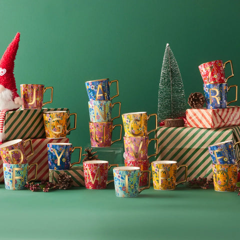 Mug Karaca Fleur avec lettre Y, 350 ml