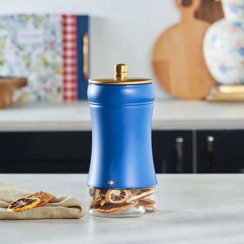 Boîte de rangement Karaca Baies Bleues sous vide, verre, M