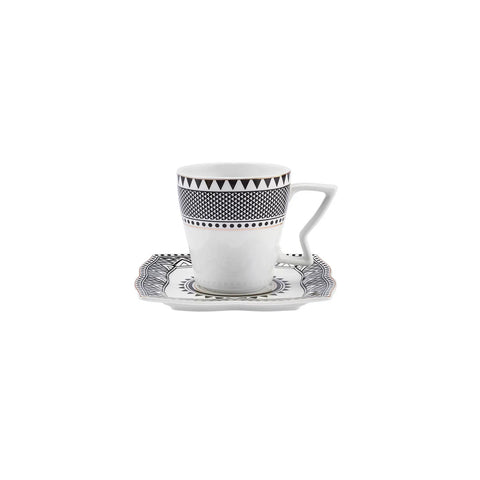 Service Petit Déjeuner Karaca New Globe 6 personnes, 32 pièces, porcelaine
