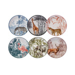 Assiettes à dessert Karaca Jungle 6 pièces, 22 cm