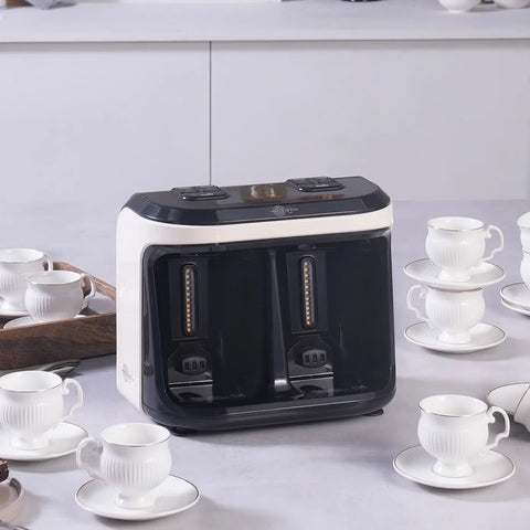 Machine à café turc Karaca Hatır Hüp Duet Arôme capacité de 10 tasses, mousse abondante, crème