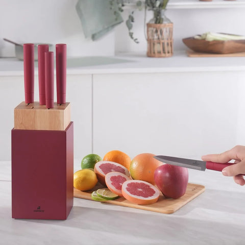 Ensemble de couteaux Karaca Viego 6 pièces, rouge