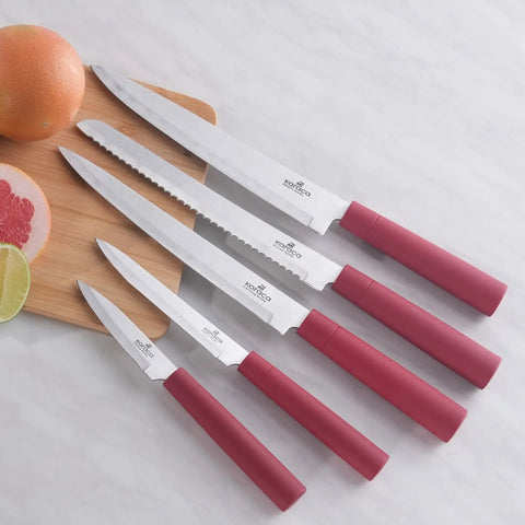Ensemble de couteaux Karaca Viego 6 pièces, rouge