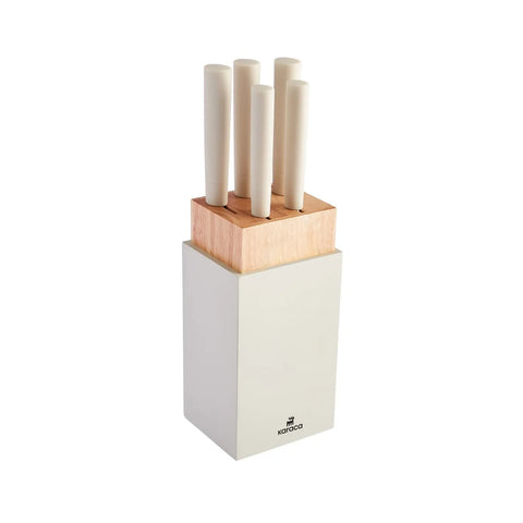 Ensemble de couteaux Karaca Viego 6 pièces, crème
