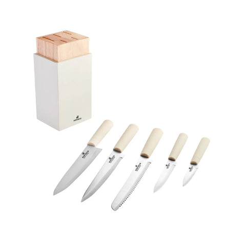 Ensemble de couteaux Karaca Viego 6 pièces, crème
