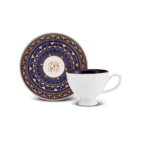 Coffret de tasses à café Karaca Siècle Républicain Egemen pour 2 personnes, 80 ml