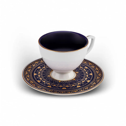 Coffret de tasses à café Karaca Siècle Républicain Egemen pour 2 personnes, 80 ml