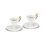 Coffret de tasses à café Karaca Siècle Républicain Halide pour 2 personnes, 85 ml