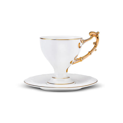 Coffret de tasses à café Karaca Siècle Républicain Halide pour 2 personnes, 85 ml