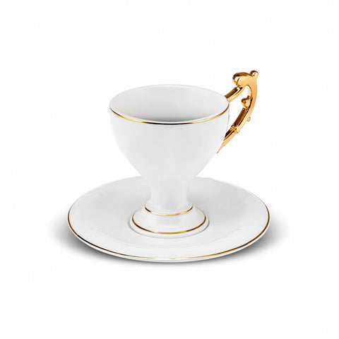 Coffret de tasses à café Karaca Siècle Républicain Halide pour 2 personnes, 85 ml