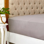 Drap-housse Karaca Home Peigné pour lit Double, 100% Coton,Gris, 160x200+30 cm