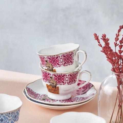 Coffret de tasses à café Karaca Madagascar pour 6 personnes, 80 ml