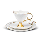 Service à thé avec assiette à dessert Karaca Siècle Républicain İlke, 200 ml