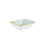 Assiette à Snacks/Assiette à saucière Karaca Floral blue, 10 cm, rectangle