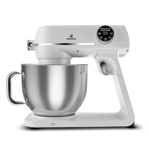 Robot multifonctions Karaca Multichef Artisan Affichage numérique, en fonte, 7 Litre, blanc, 1800W