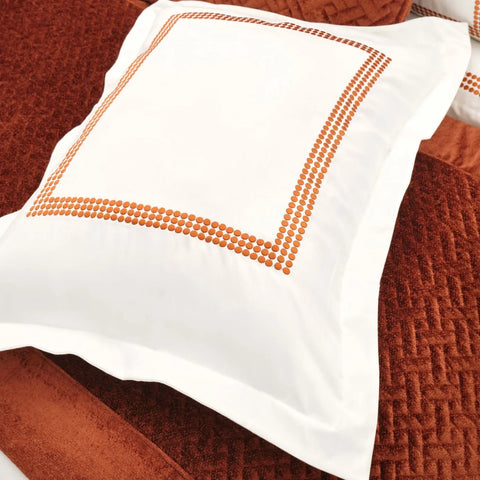 Ensemble de chemins de lit Karaca Home White Col Bruce, cinnamon 