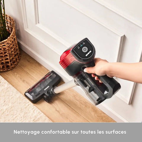 Aspirateur vertical Karaca Vantuz Power Force, Rechargeable, rouge