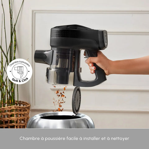 Aspirateur vertical Karaca Vantuz Power Force, Rechargeable, noir