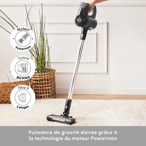 Aspirateur vertical Karaca Vantuz Power Force, Rechargeable, noir