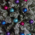 Karaca Home New Year Ensemble de Décorations de Sapin Colorées, 12 Pièces, 6 cm