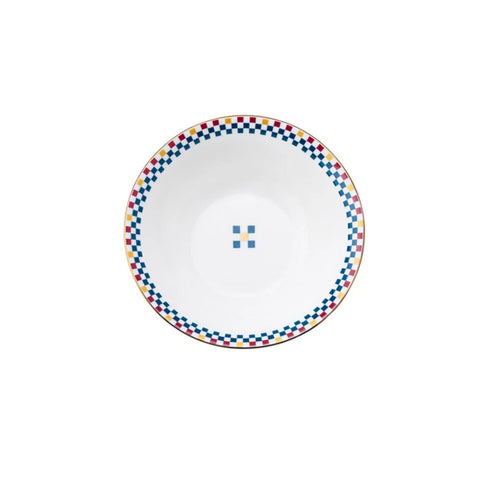 Service de table en porcelaine Karaca Damas pour 6 personnes, 24 pièces, bleu