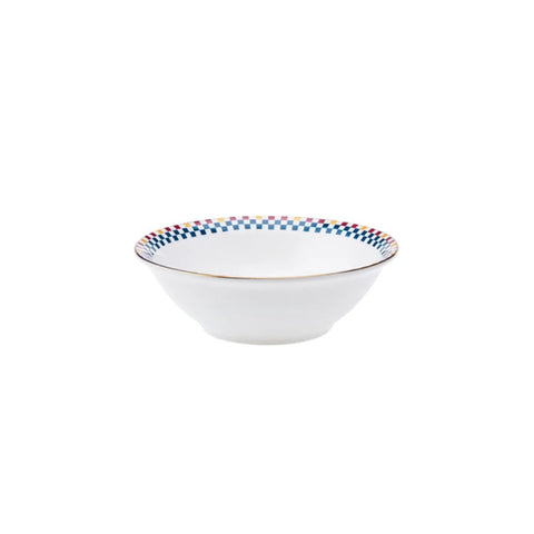 Service de table en porcelaine Karaca Damas pour 6 personnes, 24 pièces, bleu