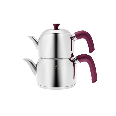 Théière Karaca Alder avec la base d’induction taille moyenne, pourpre