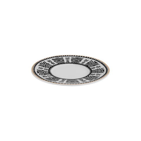 Assiette à thé Karaca Ethnic 12 cm, noir, porcelaine