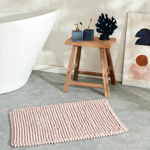 Tapis de bain Karaca Bubbles 50x80 cm, rose