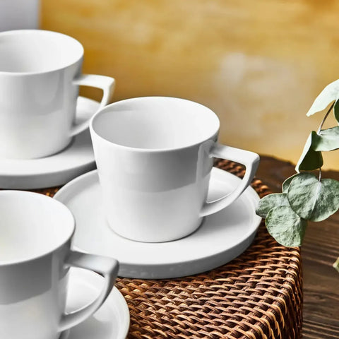 Lisbonne Lot 6 Tasses À Café Soucoupe Porcelaine Multicolore Lisbonne Lot 6 Tasses À Café Soucoupe Porcelaine Multicolore