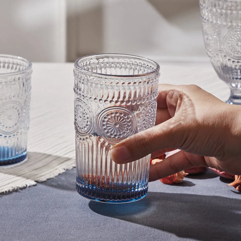 Verre à boissons Karaca Sunflower, bleu