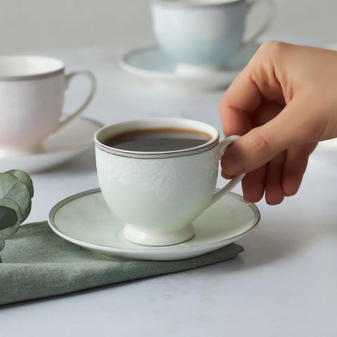 Coffret de tasses à thé Karaca Vera pour 4 personnes, 180 ml